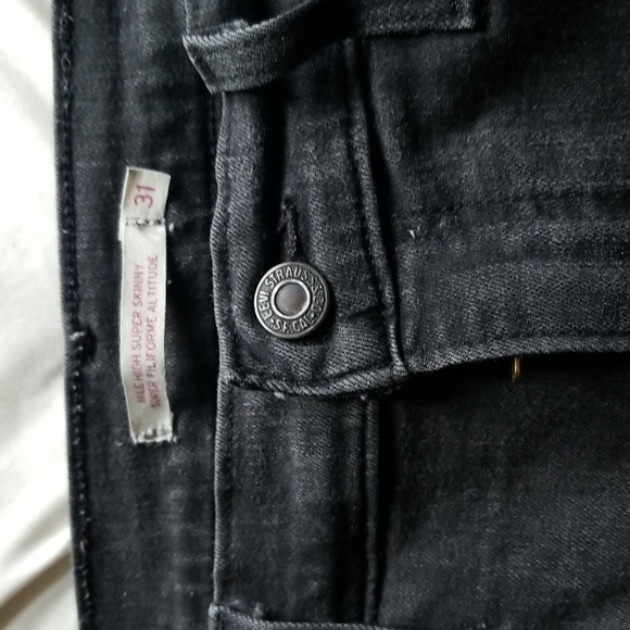 Levis Mile High Supper Skinny Jean - Picture 2 of 4